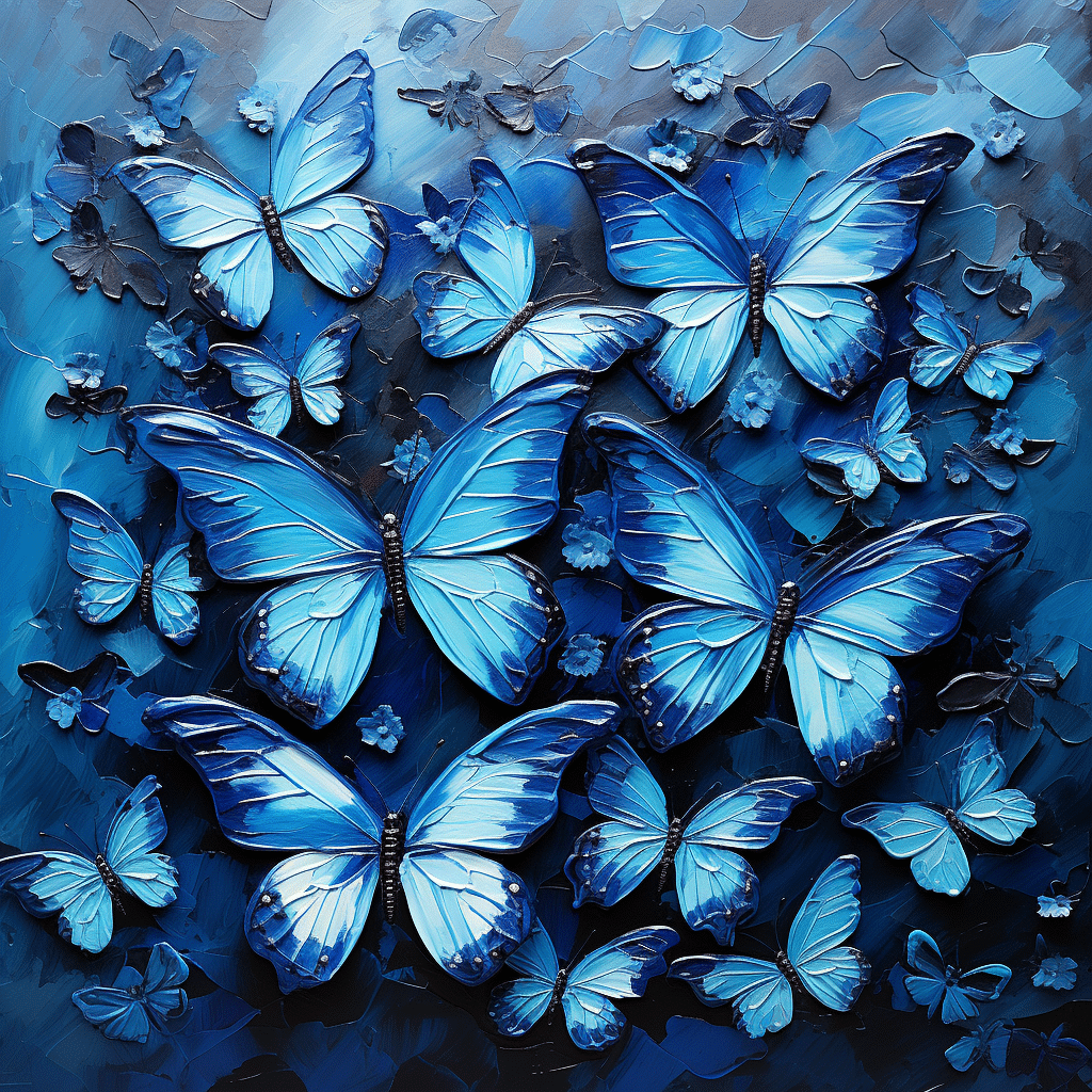 blue butterflies