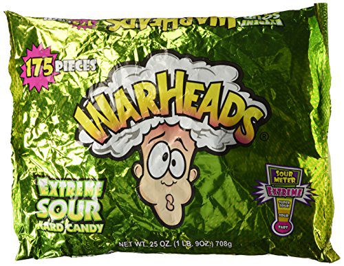 Warheads Extreme Sour Hard Candy Pieces Assorted Flavors oz bag
