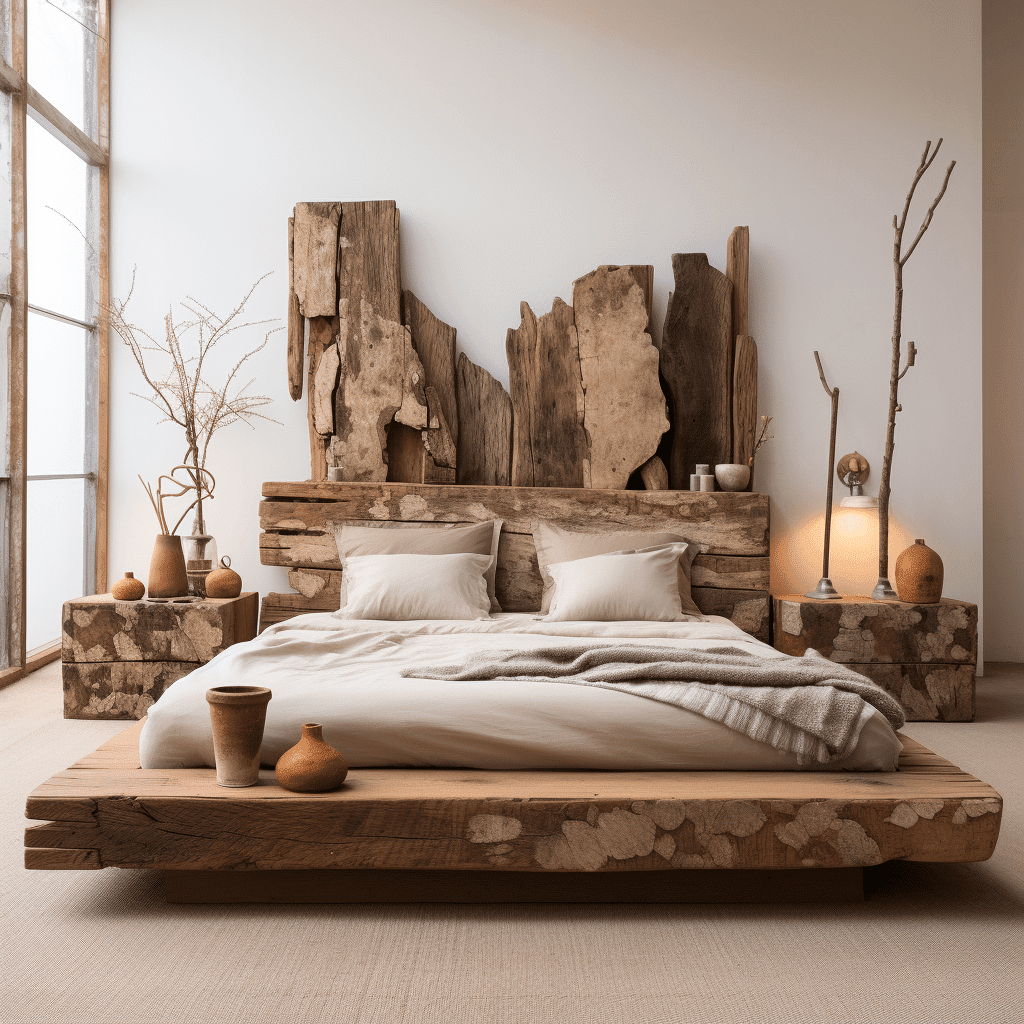 wooden bed frame