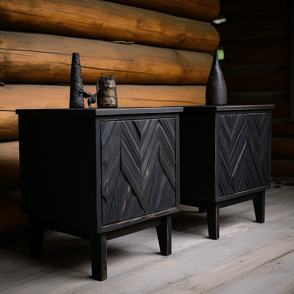 black nightstands