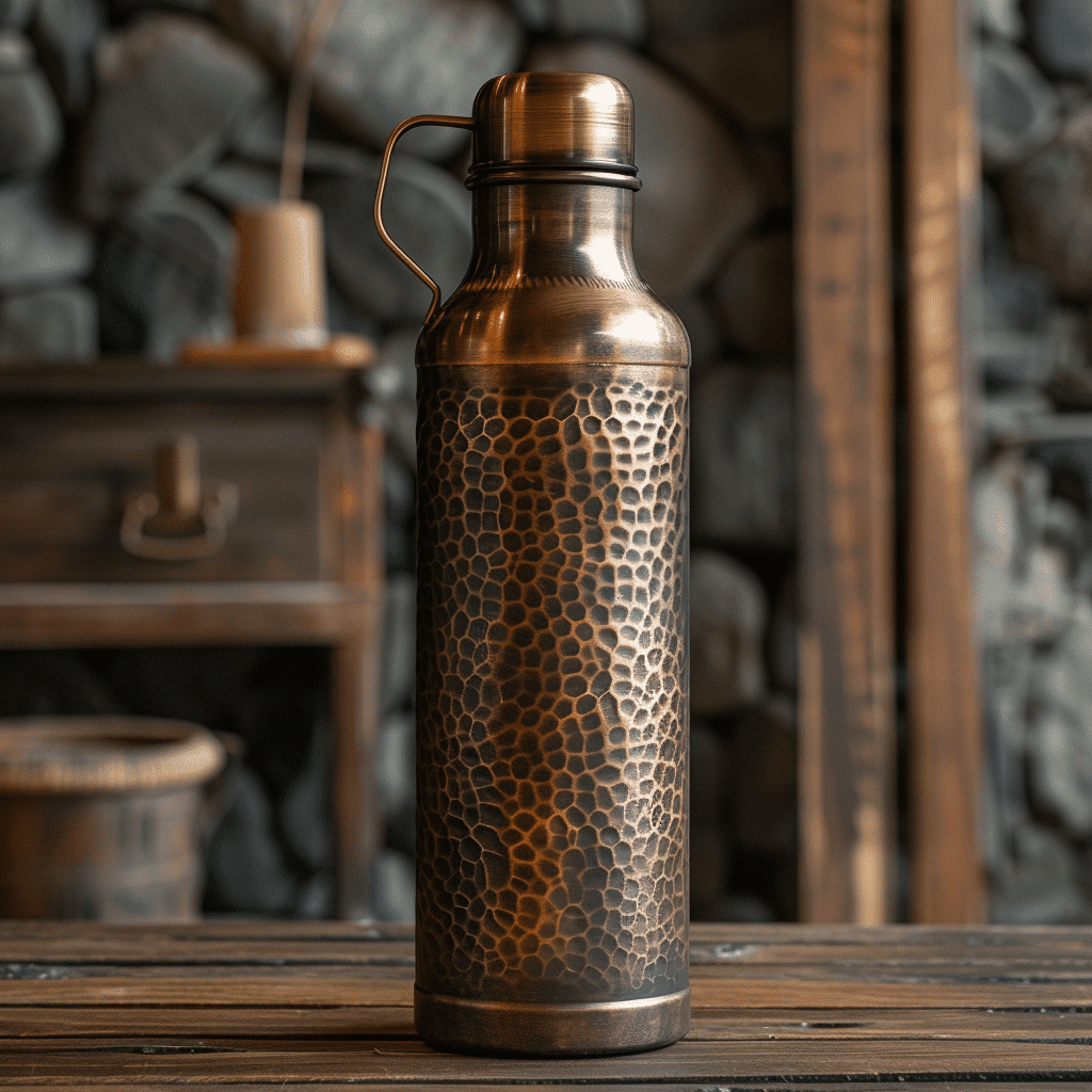 metal water bottle
