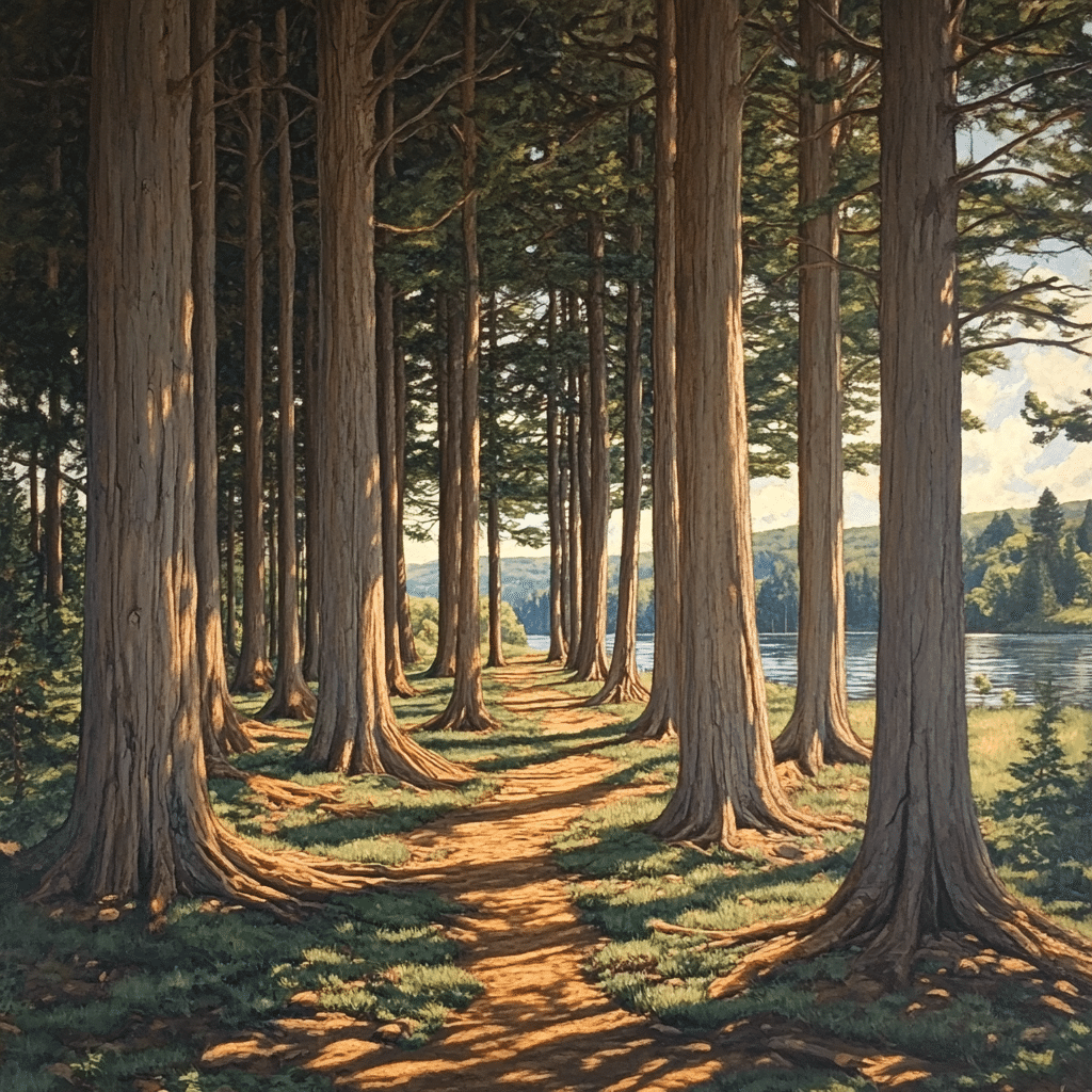 cedar trees