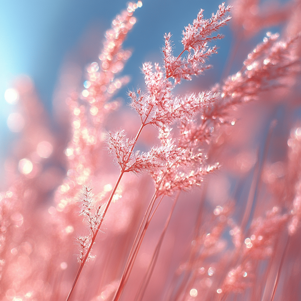 pink muhly grass