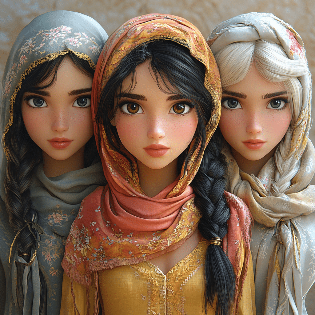 female cartoon characters