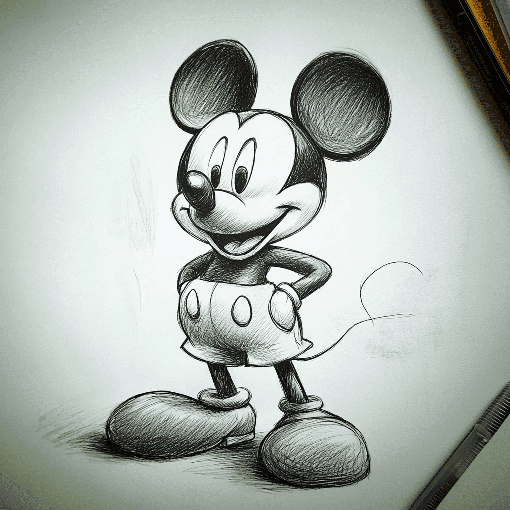 mickey mouse drawing