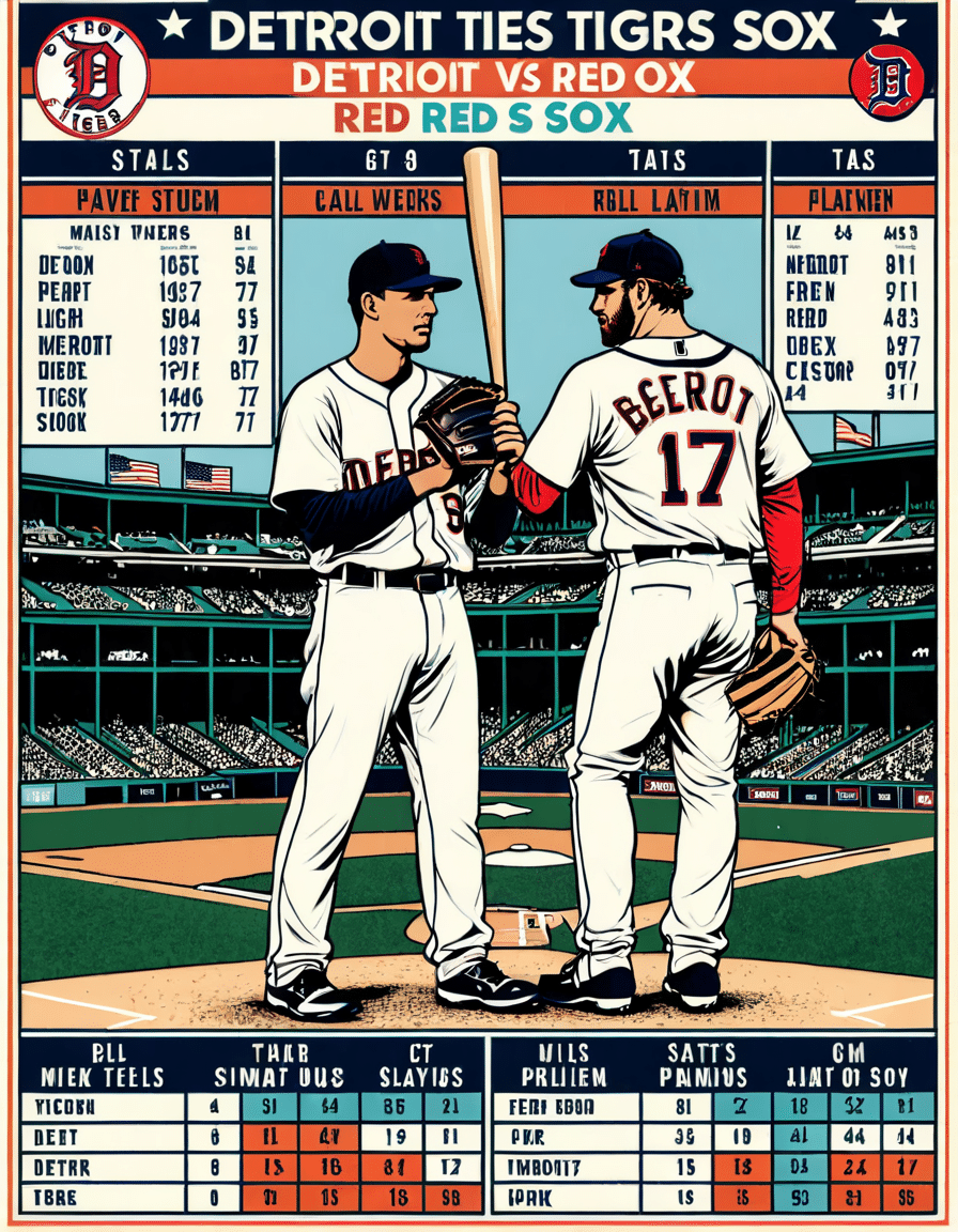 detroit tigers vs red sox match player stats