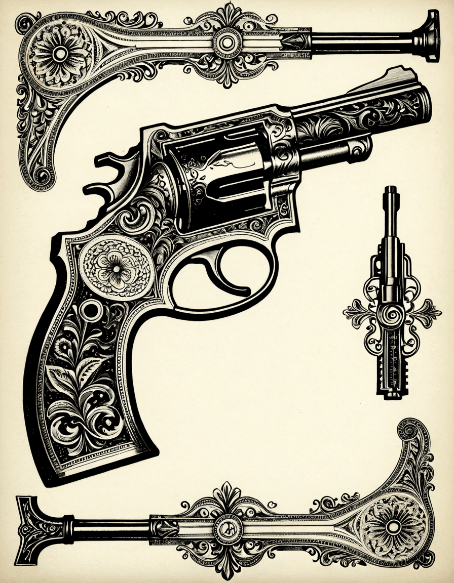 gun drawing