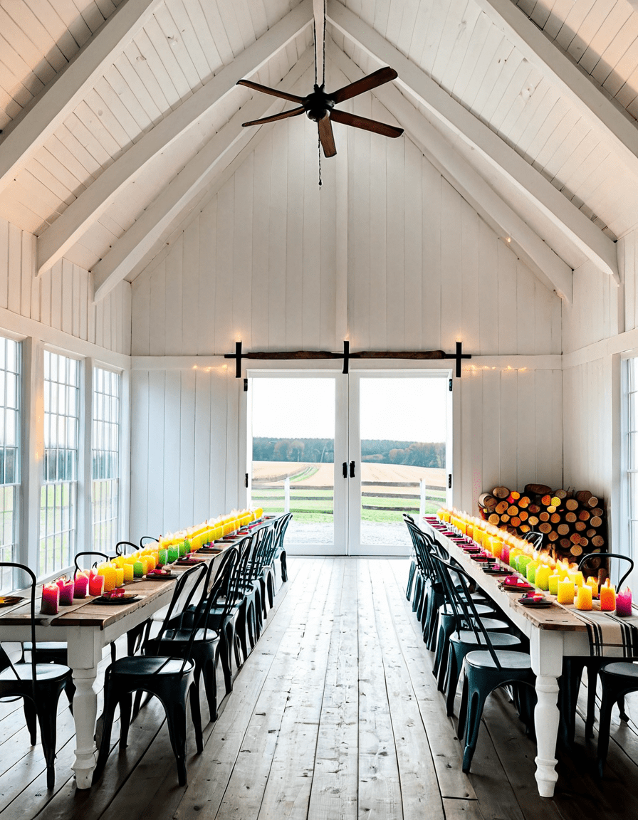 white barn