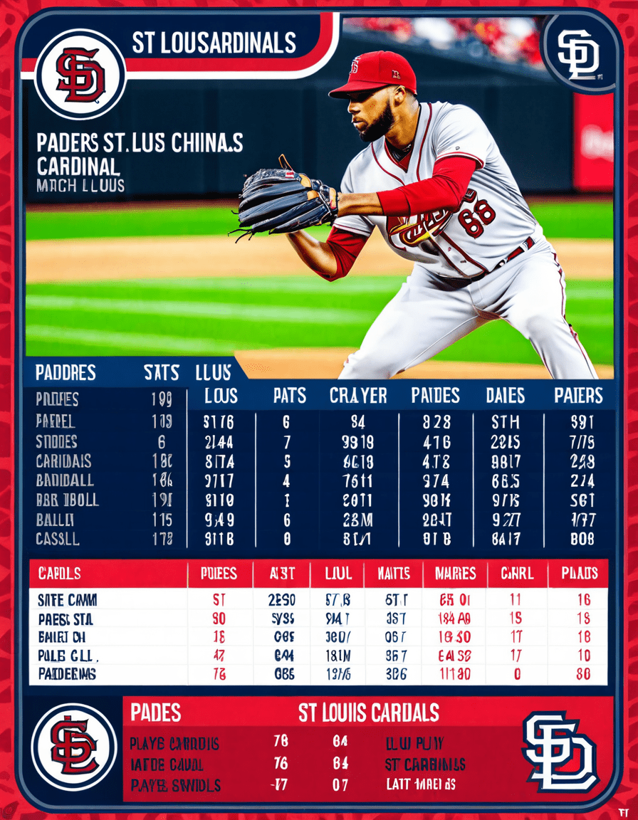 padres vs st louis cardinals match player stats