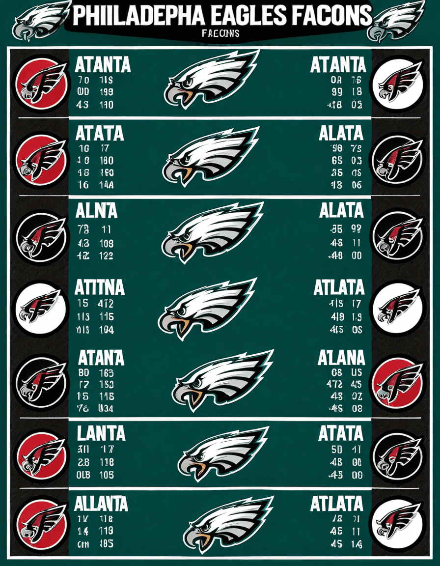 philadelphia eagles vs atlanta falcons match player stats