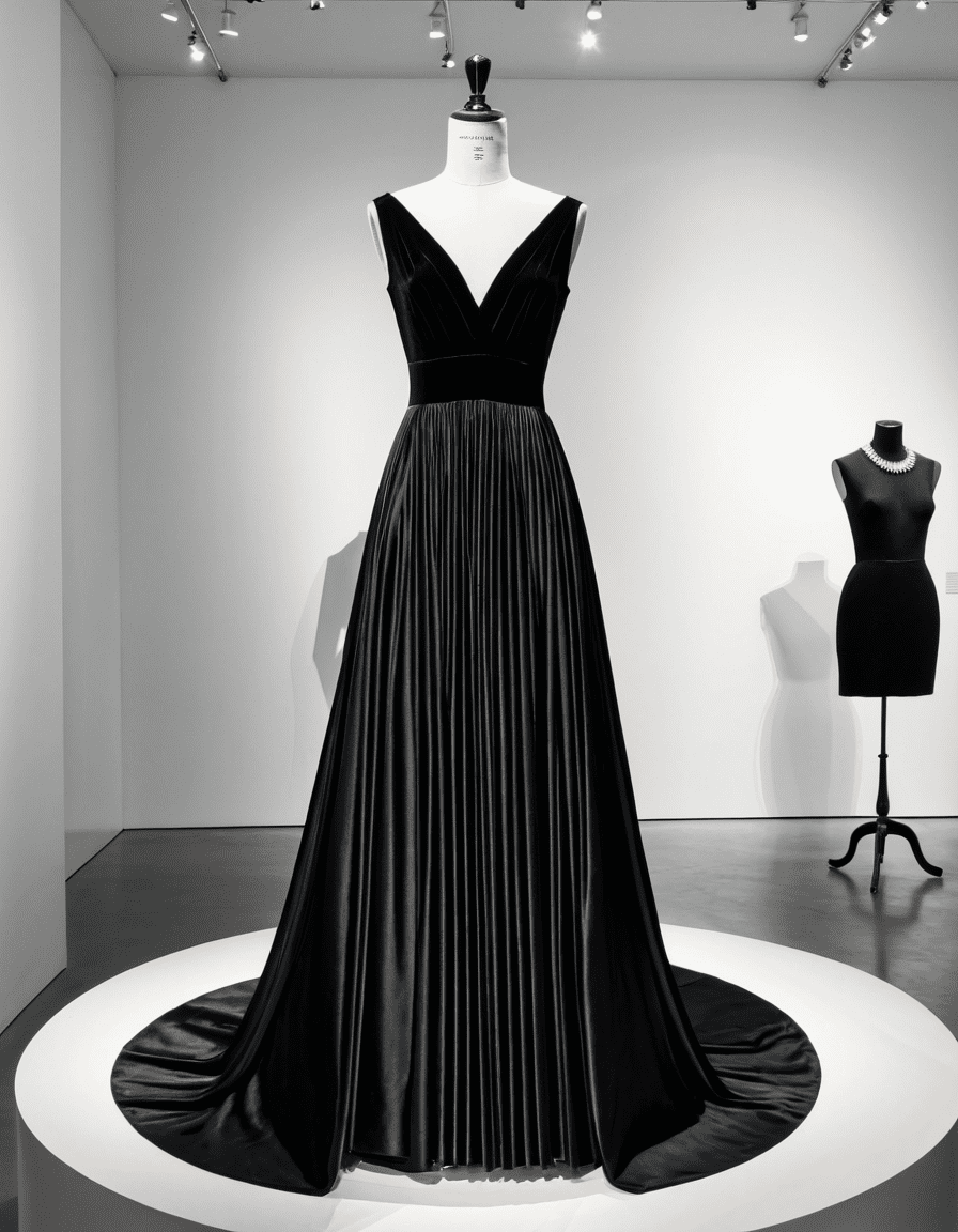 black gown