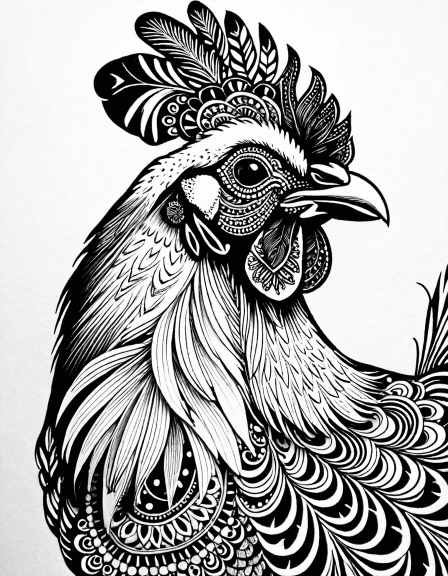 chicken drawing