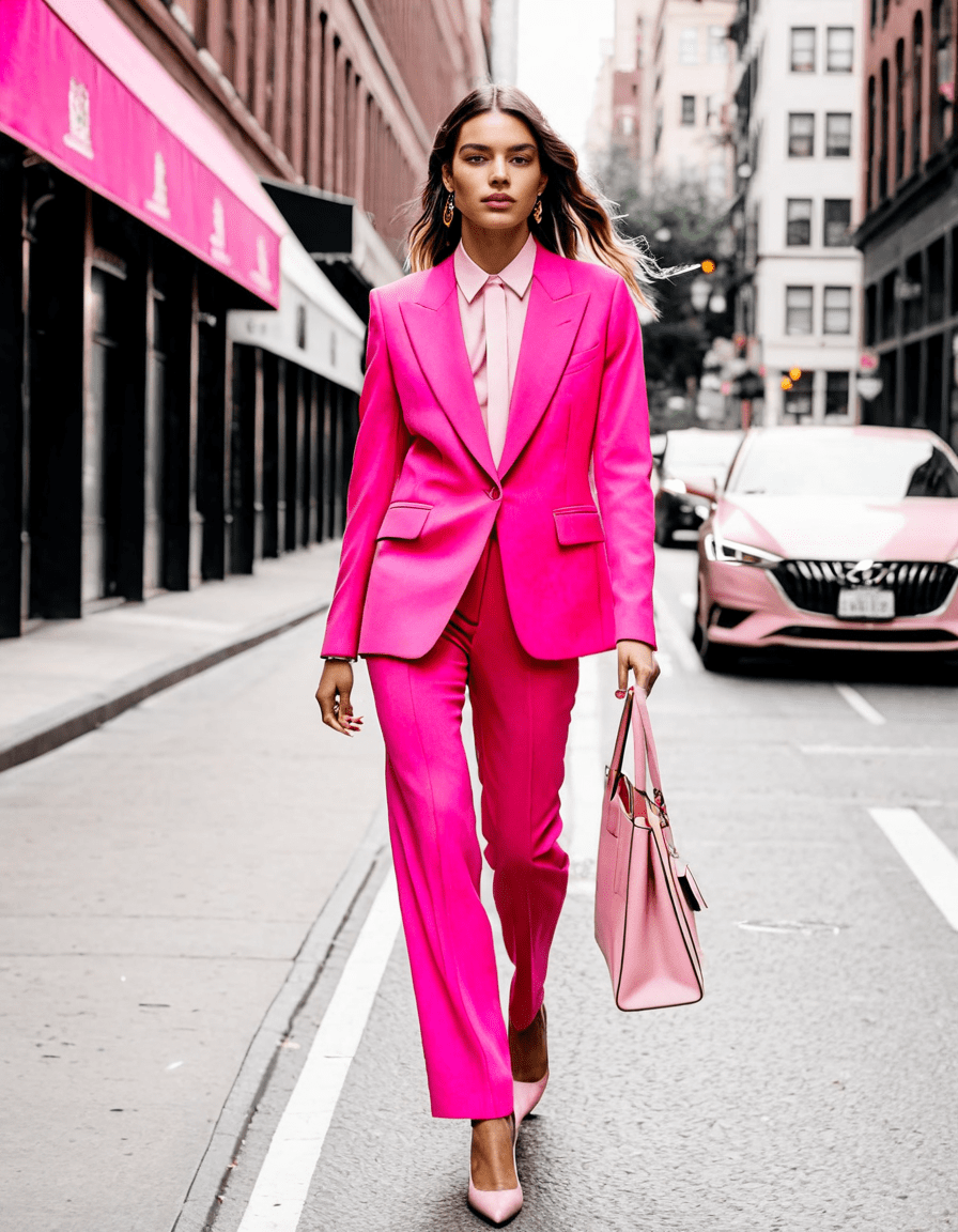 pink suit