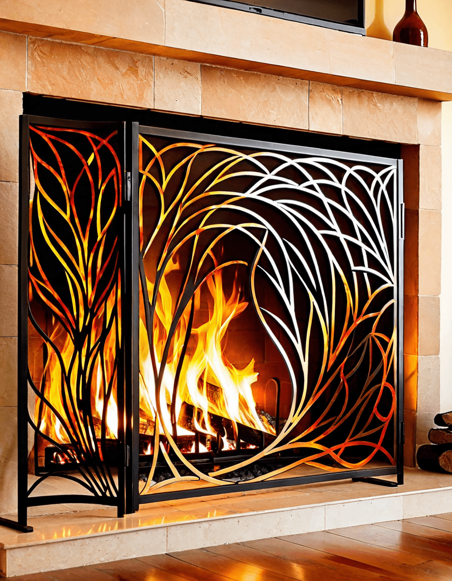 fire place screen