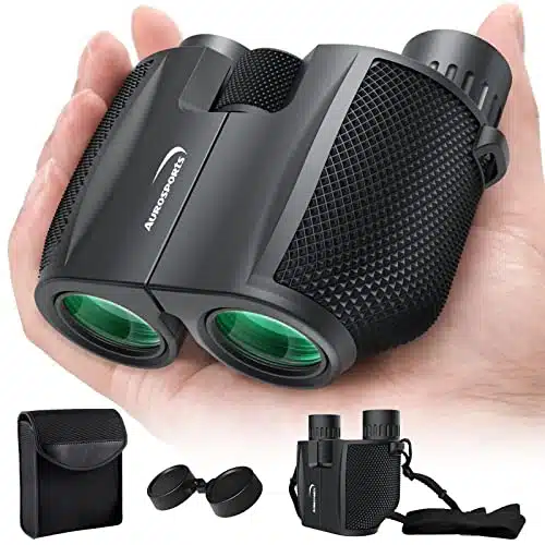 Aurosports xBinoculars for Adults and Kids, Large View Compact Binoculars with Low Light Vision, Easy Focus Small Binoculars for Bird Watching Outdoor Travel Sightseeing Concerts Hunting Hiking