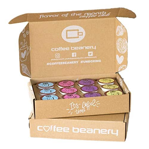 FUN FLAVORED SINGLE SERVE COFFEE PODS MONTHLY SUBSCRIPTION BOX