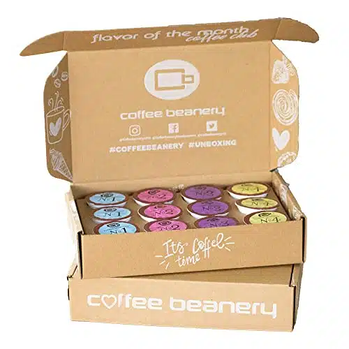 FUN FLAVORED SINGLE SERVE COFFEE PODS MONTHLY SUBSCRIPTION BOX
