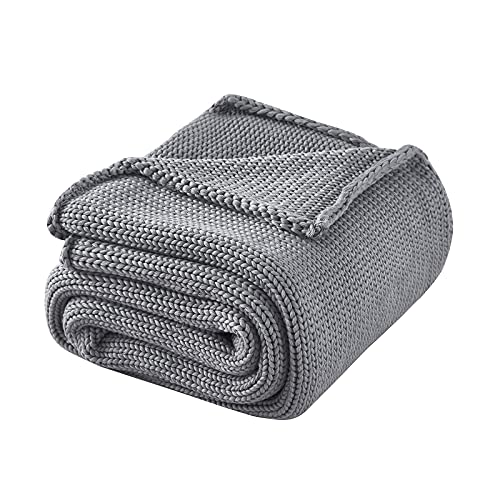 L'AGRATY Knitted Weighted Blanket   xlbs Cooling Chunky Knit Heavy Blanket for Adults Braided Crochet Throw Thick Cable Yarn Knit Decorative Blanket No Beads Evenly Weighted Machine Washable