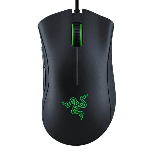 Razer DeathAdder Essential Gaming Mouse DPI Optical Sensor   Programmable Buttons   Mechanical Switches   Rubber Side Grips   Classic Black