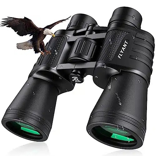 xHigh Powered Binoculars for Adults, Waterproof Compact Binoculars with Low Light Vision for Bird Watching Hunting Football Games Travel Stargazing Cruise with Carrying Bag