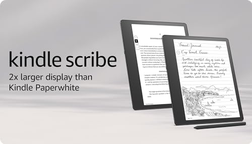 Amazon Kindle Scribe (GB) the first Kindle and digital notebook, all in one, with a â ppi Paperwhite display, includes Premium Pen