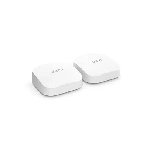Amazon eero Pro E mesh Wi Fi System  Fast and reliable gigabit + speeds  supports blazing fast gaming  Coverage up to ,sq. ft.  pack release