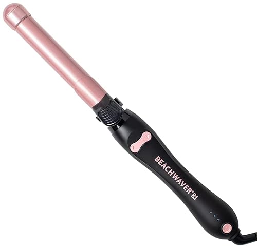 Beachwaver BRotating Curling Iron in Midnight Rose inch barrel for all hair types Automatic curling iron Easy to use curling wand Long lasting, salon quality curls and waves Dual voltage