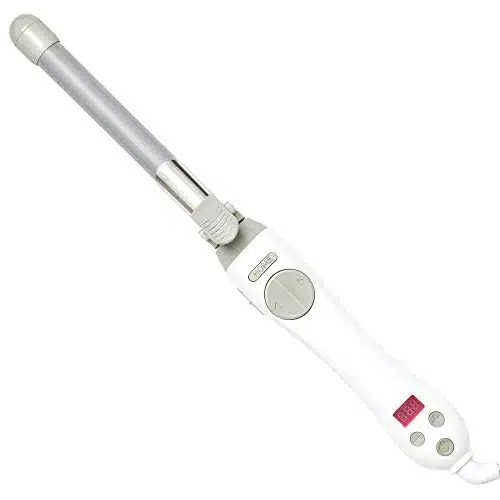 Beachwaver S.Rotating Curling Iron in White  .inch barrel for all hair types  Automatic curling iron  Easy to use curling wand  Long lasting, salon quality curls and waves  Dual voltage