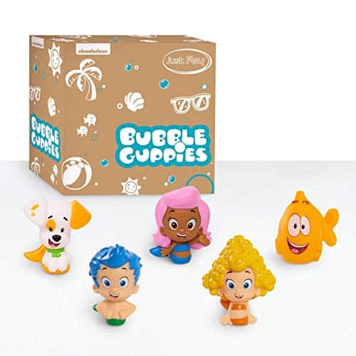 Bubble Guppies Piece Bath Toy Play Set, Includes Gil, Molly, Deema, Mr. Grouper, and Bubble Puppy, Kids Toys for Ages Up, Amazon Exclusive