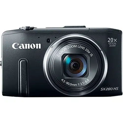 Canon PowerShot SXP Digital Camera with x Optical Image Stabilized Zoom with Inch LCD (Black) (OLD MODEL) (Renewed)