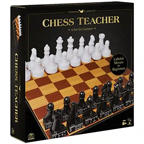 Chess Made Simple, Beginner Learning Chess Set with Chess Board and Chess Pieces Player Strategy Board Game, for Adults and Kids Ages and up