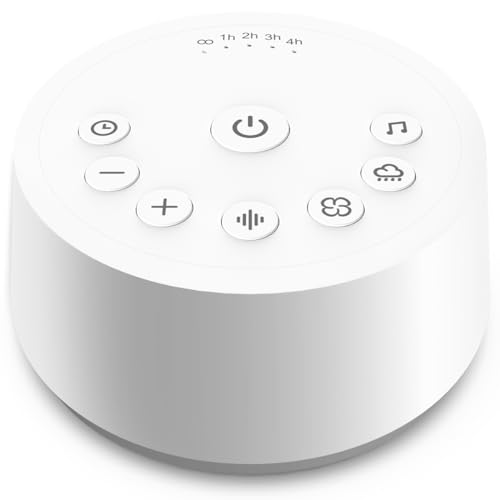 Color Noise Sound Machines Sleep White Noise Machine with Soothing Sounds Volume Levels Timers and Sound Categories and Memory Function for Kids Adults and Home