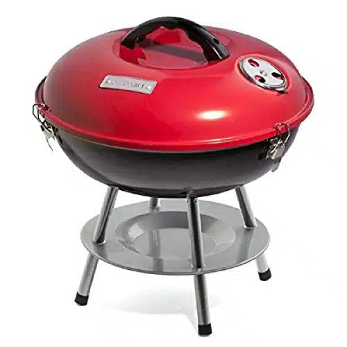 Cuisinart CCGRB Inch BBQ, x x , Portable Charcoal Grill, (Red)