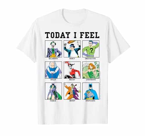 DC Comics Batman Villains Today I Feel Emotional Box Up T Shirt