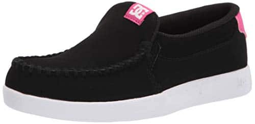 DC Women's Villain Slip On Casual Slipper Skate Shoe, BlackCrazy Pink,