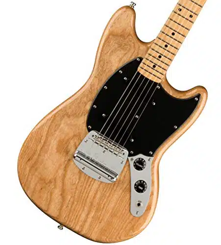 Fender Ben Gibbard Mustang Electric Guitar, with Year Warranty, Natural, Maple Fingerboard