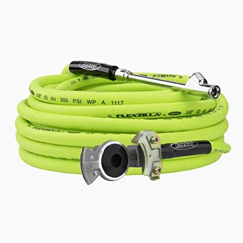 Flexzilla Truck Tire Inflator Kit with in. x ft. Hose, Heavy Duty, Lightweight, Hybrid, ZillaGreen   HGHFZ