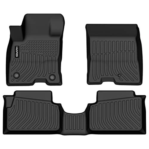 HAFIDIÂ® Floor Mats Custom for Ford Maverick Hybrid All Weather Protection TPE Anti Slip Automotive Floor Liners, Fits st & nd Row Full Set Accessories, Black