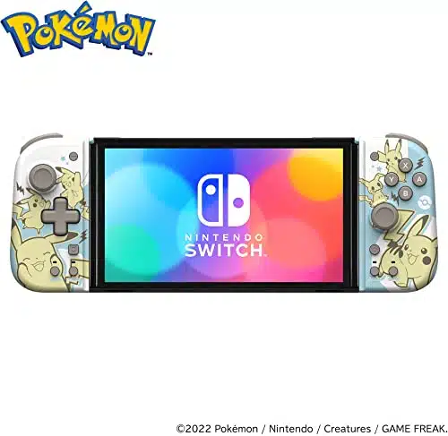 HORI Nintendo Switch Split Pad Compact (Pikachu & Mimikyu)   Ergonomic Controller for Handheld Mode   Officially Licensed by Nintendo & PokÃ©mon