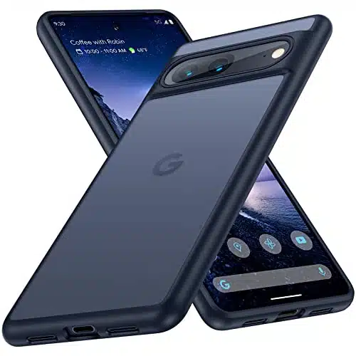 Humixx Shockproof Designed for Google Pixel Case [Military Grade Drop Tested] [Ultimate Silky Touch] Translucent Hard Back Protective Slim Thin Matte Black Phone Cases for Pixel G â
