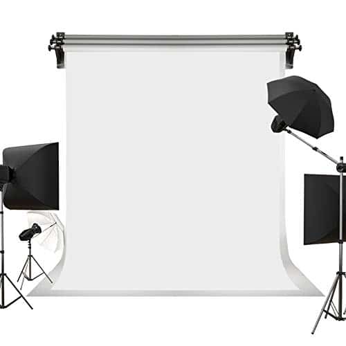 Kate ft×ft Solid White Backdrop Portrait Background for Photography Studio Children and Headshots Background for Photography Video and Television