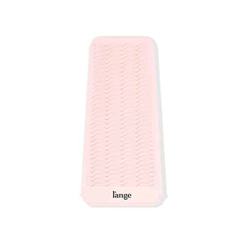 L'ANGE HAIR Heat Resistant Mat + Pouch  Dual Purpose  Heat Resistant % Silicone  Protects Surfaces from Heat Damage  Doubles as Styling Tool Storage Pouch