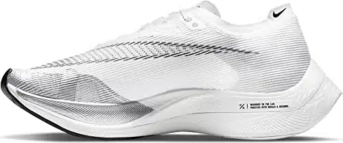 Nike Men's ZoomX Vaporfly Next% , WhiteBlack metallic Silver,