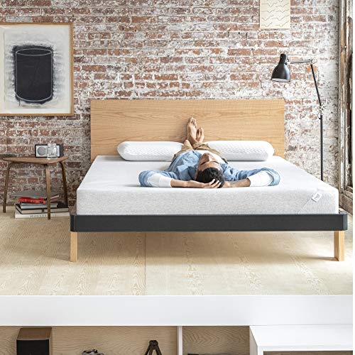 Nod by Tuft & Needle Inch Twin Mattress, Adaptive Foam Bed in a Box, Responsive and Supportive, CertiPUR US, Night Sleep Trial, Year Limited Warranty,White,Grey