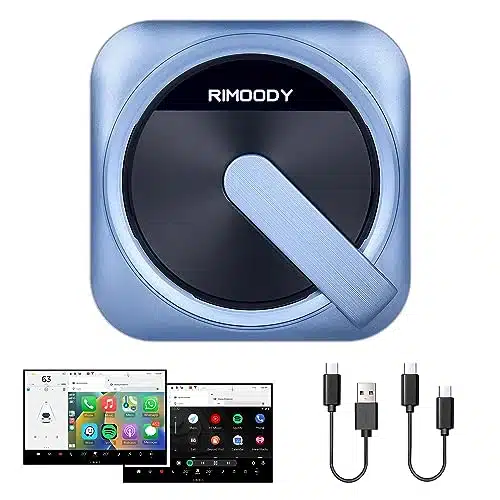 Rimoody Wireless Carplay for Tesla (MCU chip), Wireless CarPlay & Android Auto Adapter for Tesla Model YXS Cars Online OTA Update, No SIM Card Needed, Wireless Screen Casting