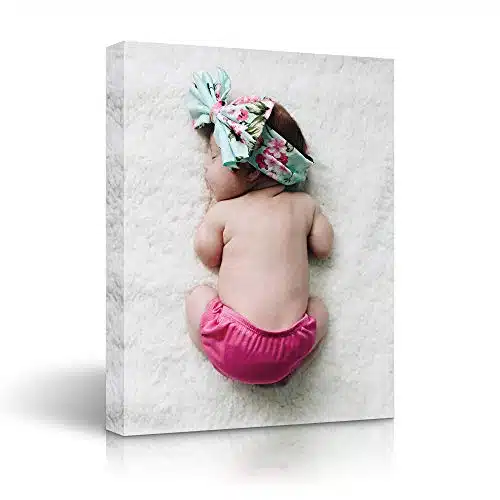 SIGNLEADER Canvas Prints with Your Photos, Personalized Canvas Wall Art, Custom Portrait Photo on Canvas   xinches