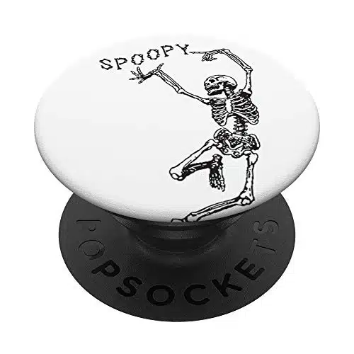 SPOOPY Skeleton Funny Halloween Meme PopSockets PopGrip Swappable Grip for Phones & Tablets