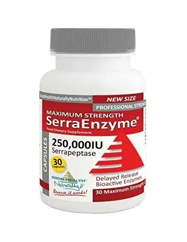 Serra Enzyme Supplement   Lung Support, Joint Relief, Digestive Treatment  ,IU   Maximum Strength, Capsules   Good Health Naturally