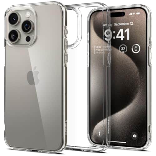 Spigen Ultra Hybrid Designed for iPhone Pro Case (), [Anti Yellowing] [Military Grade Protection]   Crystal Clear