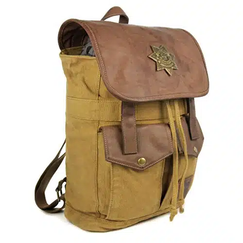 The Coop Walking Dead Rick's Sheriff Backpack Brown